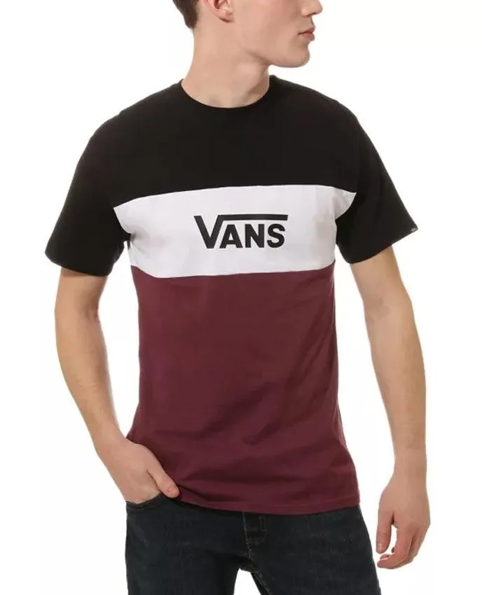 VANS T-Shirt Logo Retro Prune Black VN0A45B7TQR1