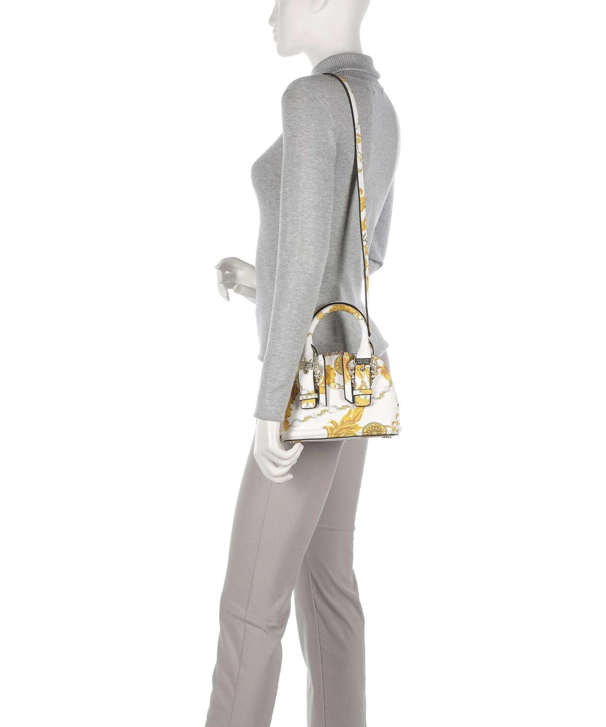  Versace Jeans Couture Couture 01 Borsa a mano pelle sintetica bianco  