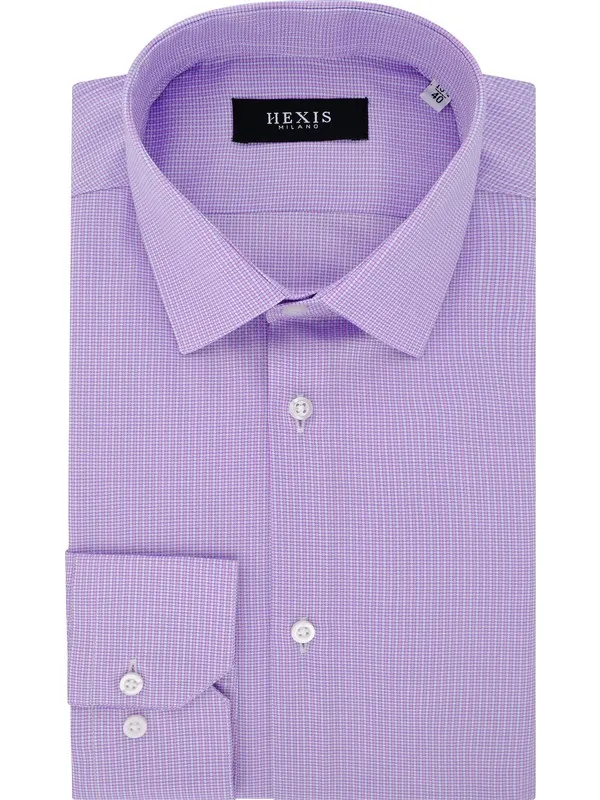 Wisteria-coloured textured shirt