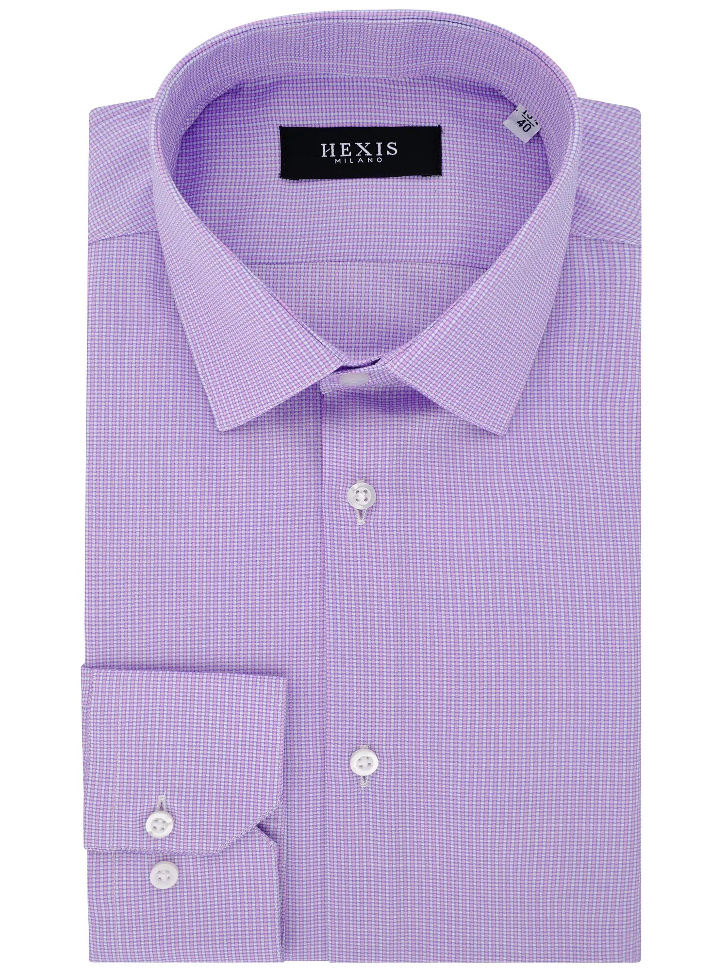 Wisteria-coloured textured shirt