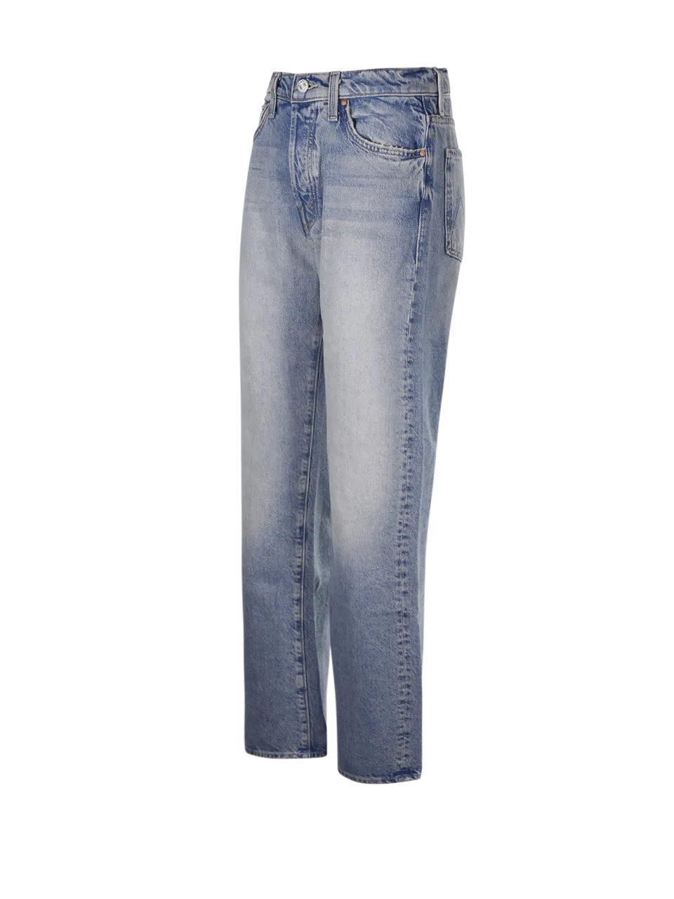 WOMAN MOTHER BLUE COTTON THE DITCHER HOVER JEANS