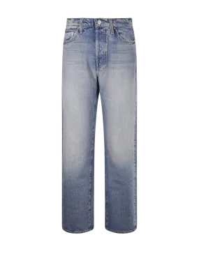 WOMAN MOTHER BLUE COTTON THE DITCHER HOVER JEANS