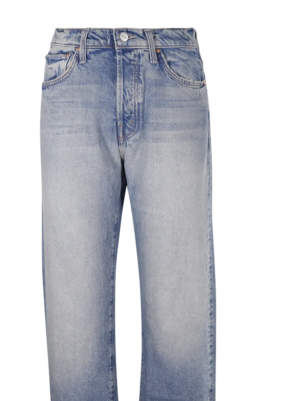 WOMAN MOTHER BLUE COTTON THE DITCHER HOVER JEANS