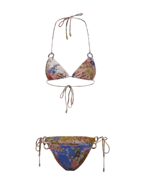 WOMAN ZIMMERMANN MULTICOLOR POLYAMIDE AUGUST SPLICED RING TIE BIKINI